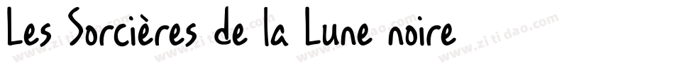 Les Sorcières de la Lune noire字体转换